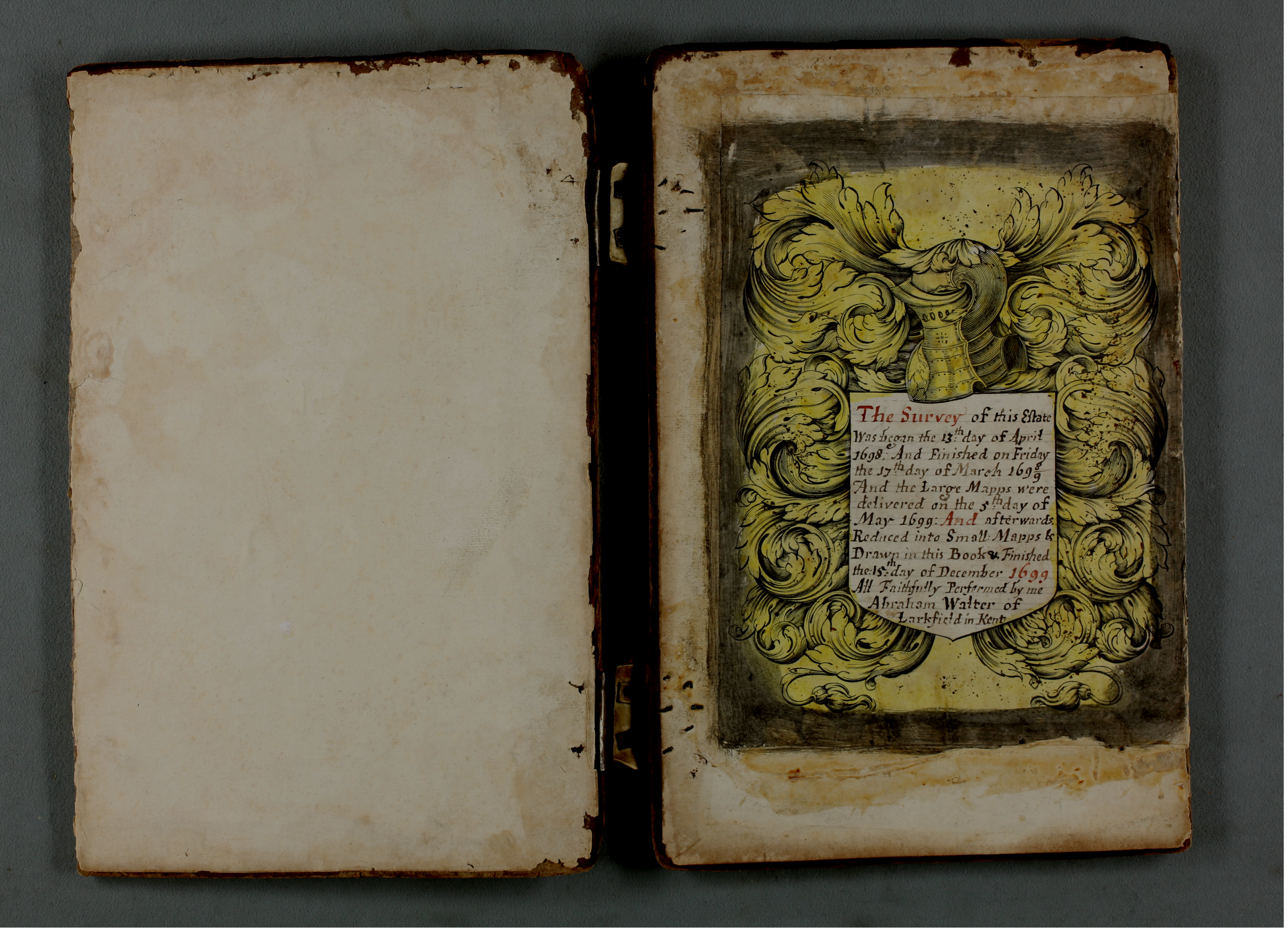 cover page with gold detail